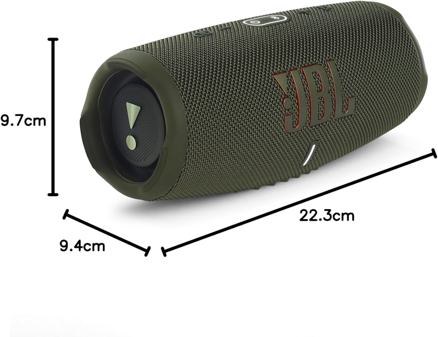 JBL Charge 5 Bluetooth-Lautsprecher in Schwarz – Wasserfeste, portable Boombox mit integrierter Powerbank – Eine Akku-Ladung für bis zu 20 Stunden kabellosen Musikgenuss