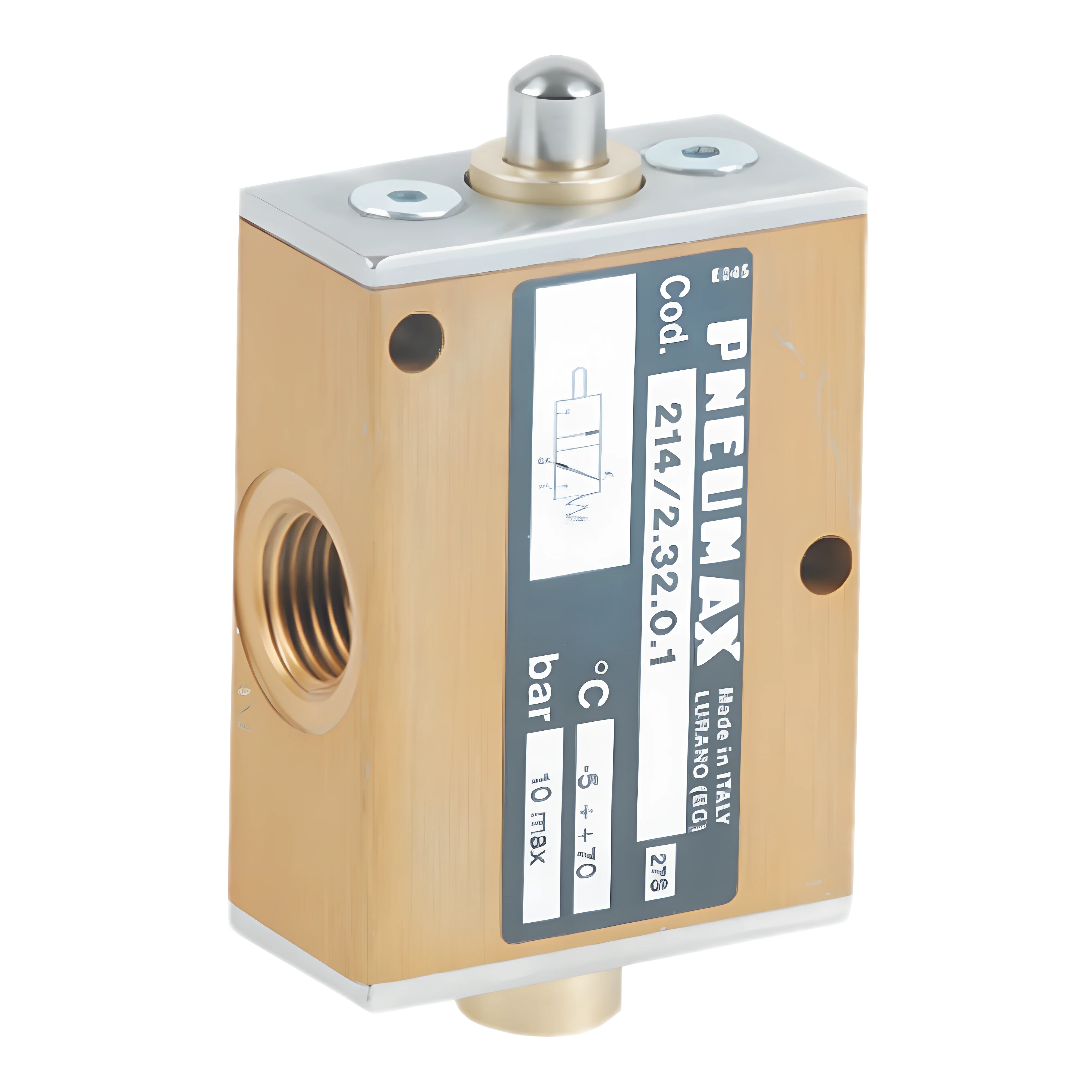 Pneumax 214/2.32.0.1 3/2 Plunger Valve