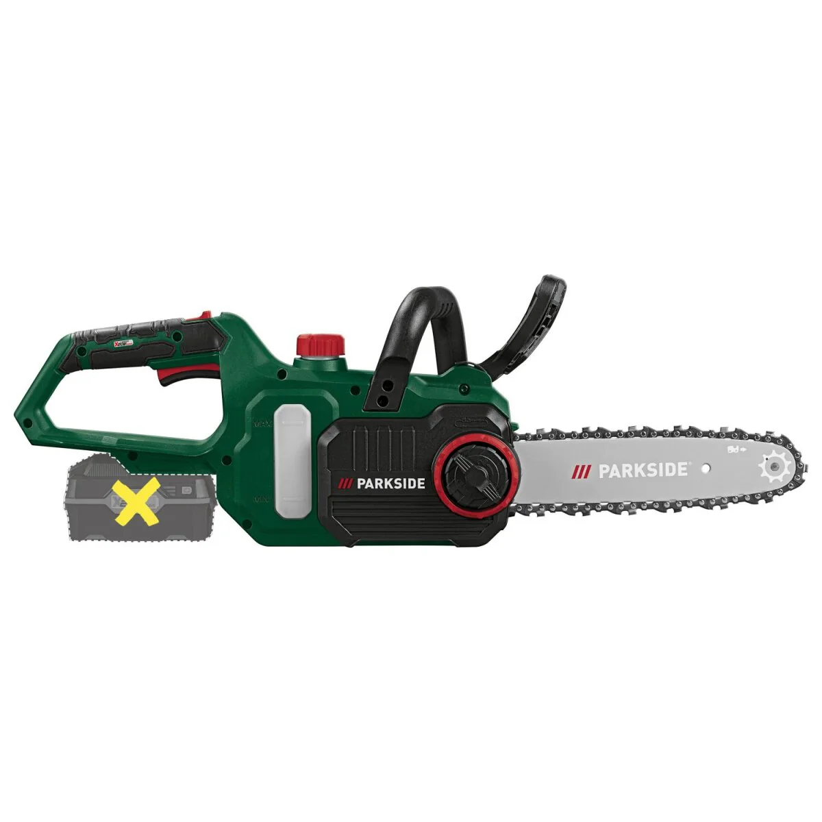 PARKSIDE? 20 V accu-kettingzaag ?PAKS 20-Li E5?, zonder accu en oplader - B-keus als nieuw