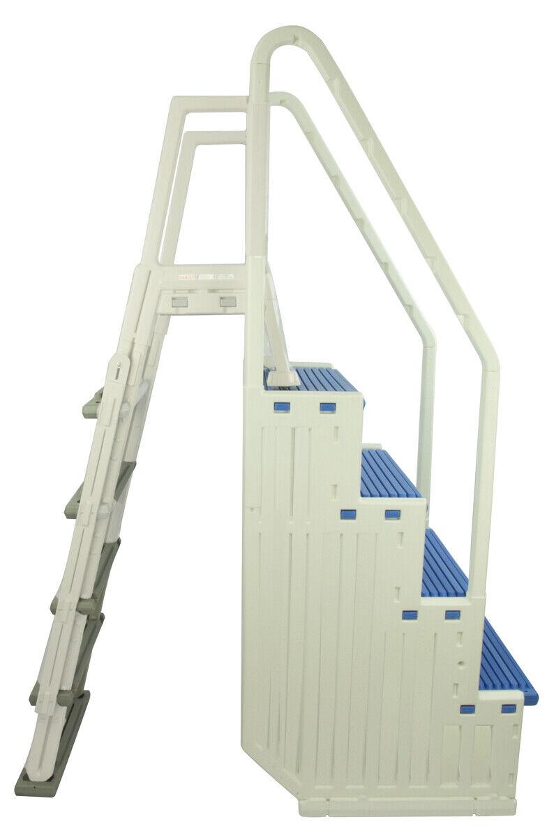 Confer Step 1 & In-Pool Ladder Above Ground Swimming Pool System �C Choose Color