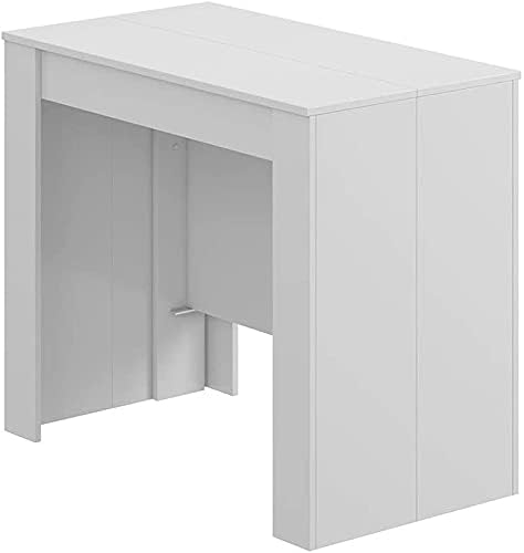 2026 Mobelcenter - Mesa de Comedor Consola Extensible, Mesa para Salón recibidor o Cocina, Mesa Fuelle Extensible, Color Cemento (1127)