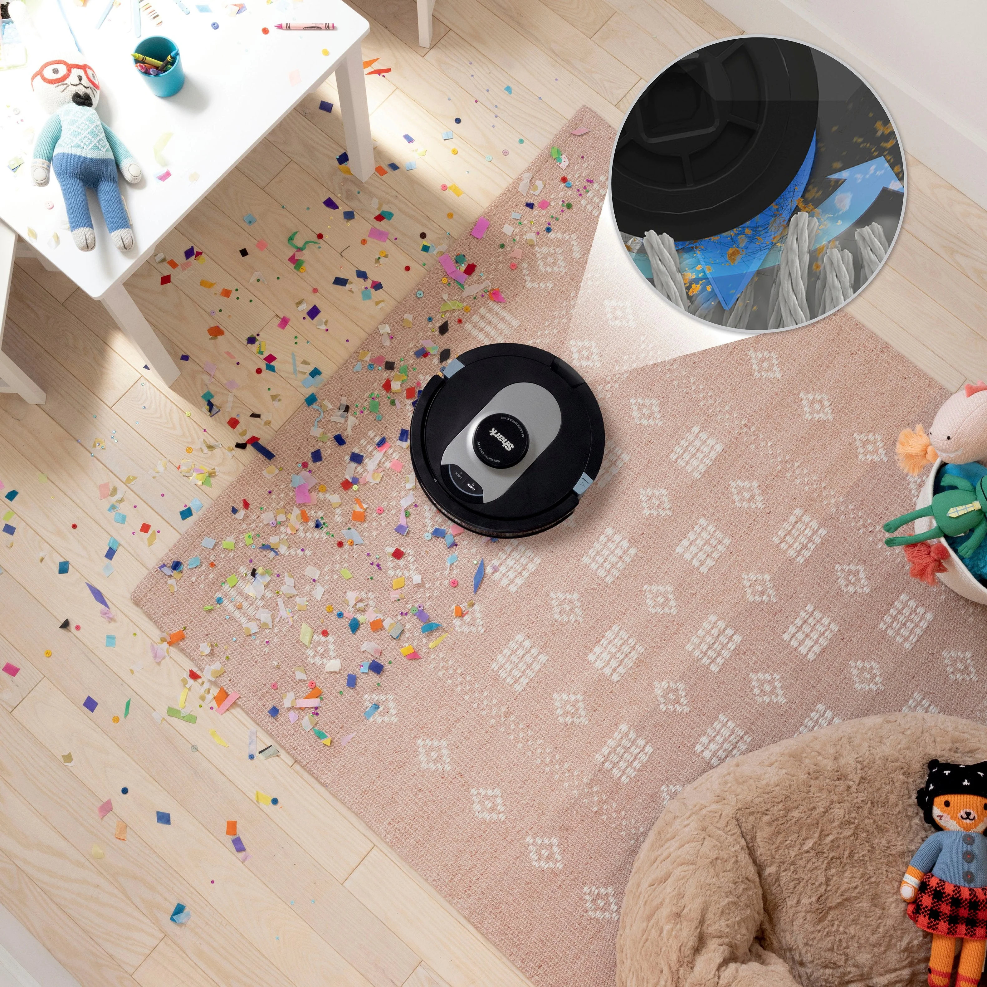 2025 Shark – Aspiradora Robot AI Ultra con Matrix Clean, Mapeo del Hogar, Base Auto-vaciable sin Bolsa HEPA, Conectividad WiFi – Negra