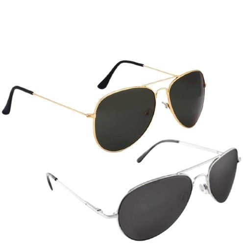 Mixed Aviator 2 Style Sunglasses 1102D