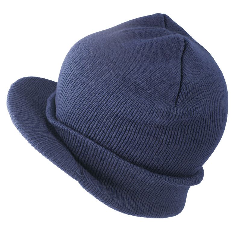 Beanie Visor Cap Navy 5774