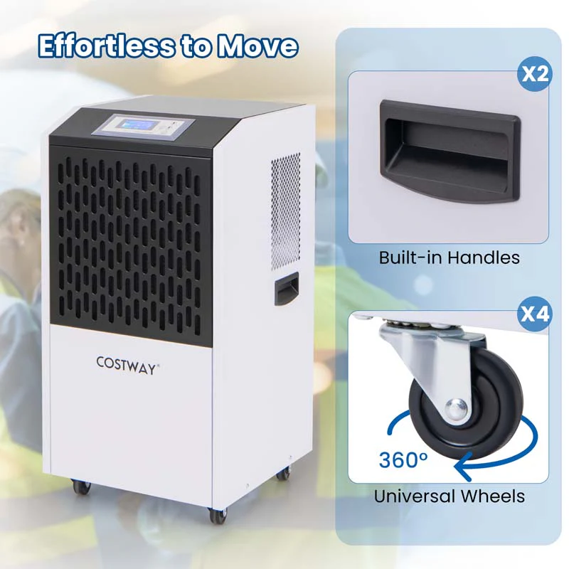 Eletriclife 250 Pints Commercial Dehumidifier with Drain Hose