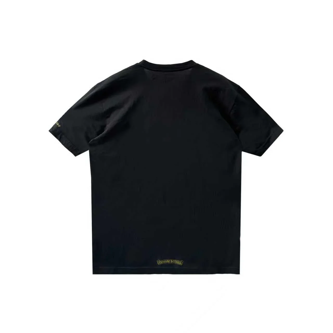 Gold Script Neck Pocket Chrome Hearts T-Shirt