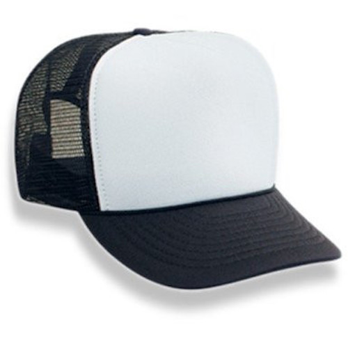 Bulk Black/ White Trucker Cap  WS1457D