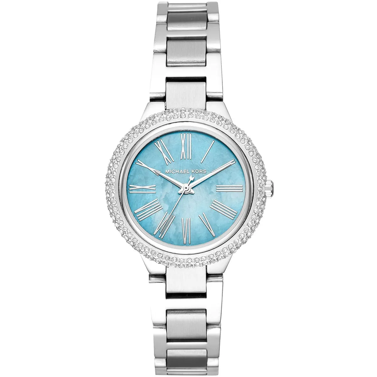 Michael Kors Mini Taryn Blue MOP Dial Silver Women's Watch - MK6563