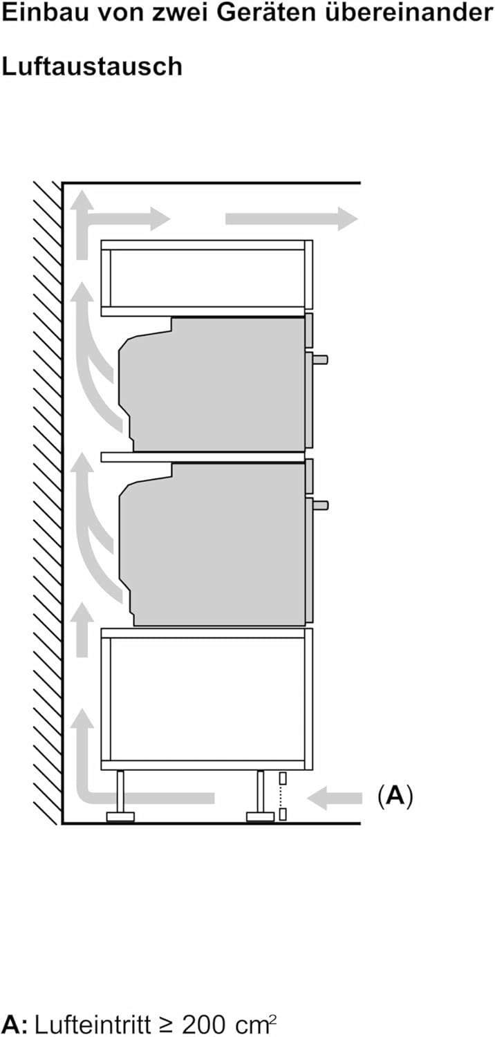 Bosch HMG7361B1, Serie 8 smarter Einbau-Backofen mit Mikrowellenfunktion, 60 x 60 cm, Made in Germany, Schwarz, Air Fry, Digitaler Bedienring, Touchdisplay, Automatikprogramme, Reinigungsunterstützung