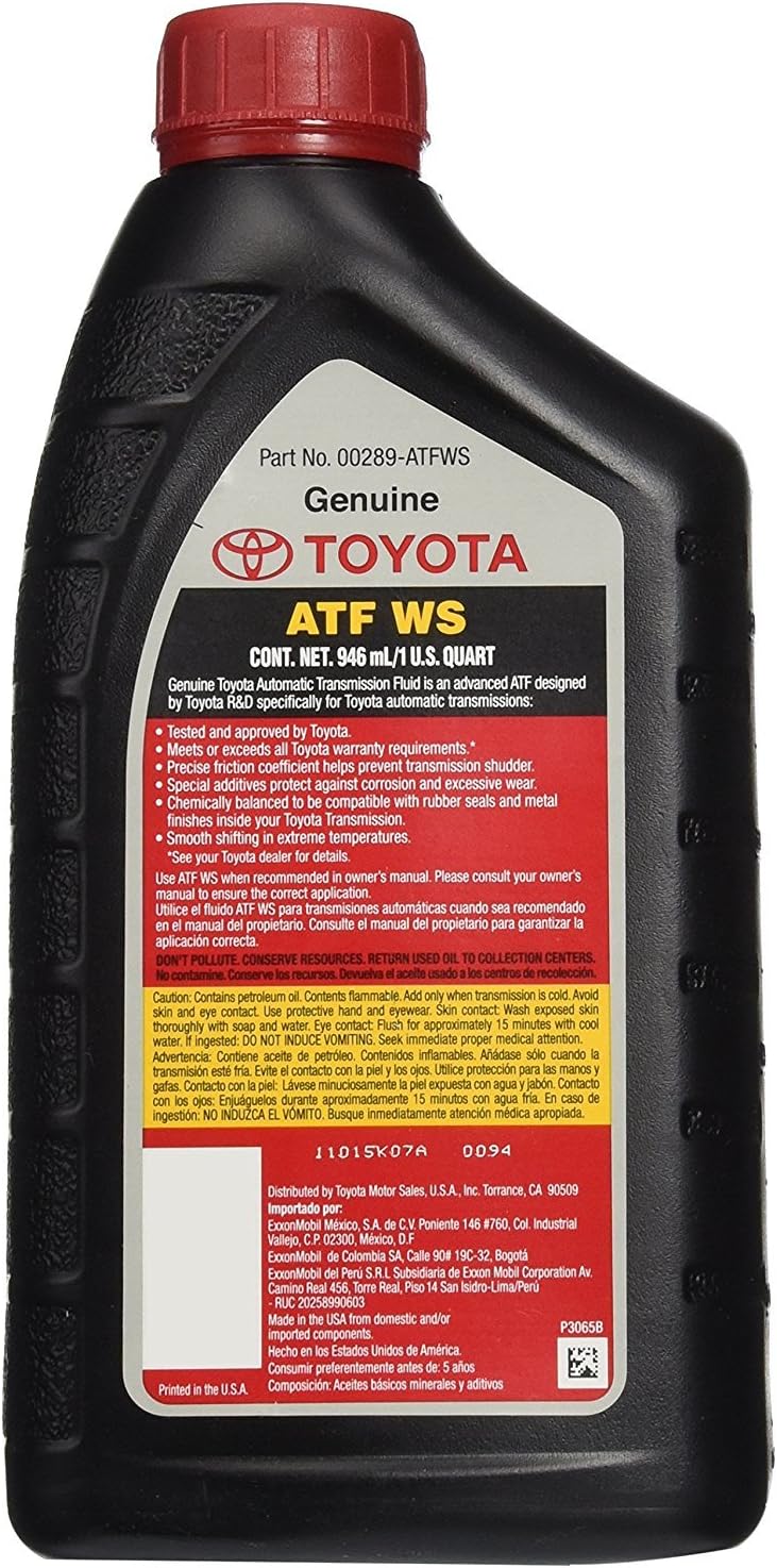 Toyota Genuine Lexus Automatic Transmission Fluid, 6-Pack, 192 Ounces, Universal Fit
