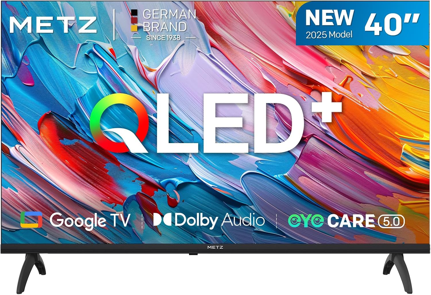 METZ QLED 40-tums FHD Smart-TV MQF7000Z, HDR10, Dolby Audio, Google TV Googlecast, DVB-T/T2/C/S/S2/Analog tuner