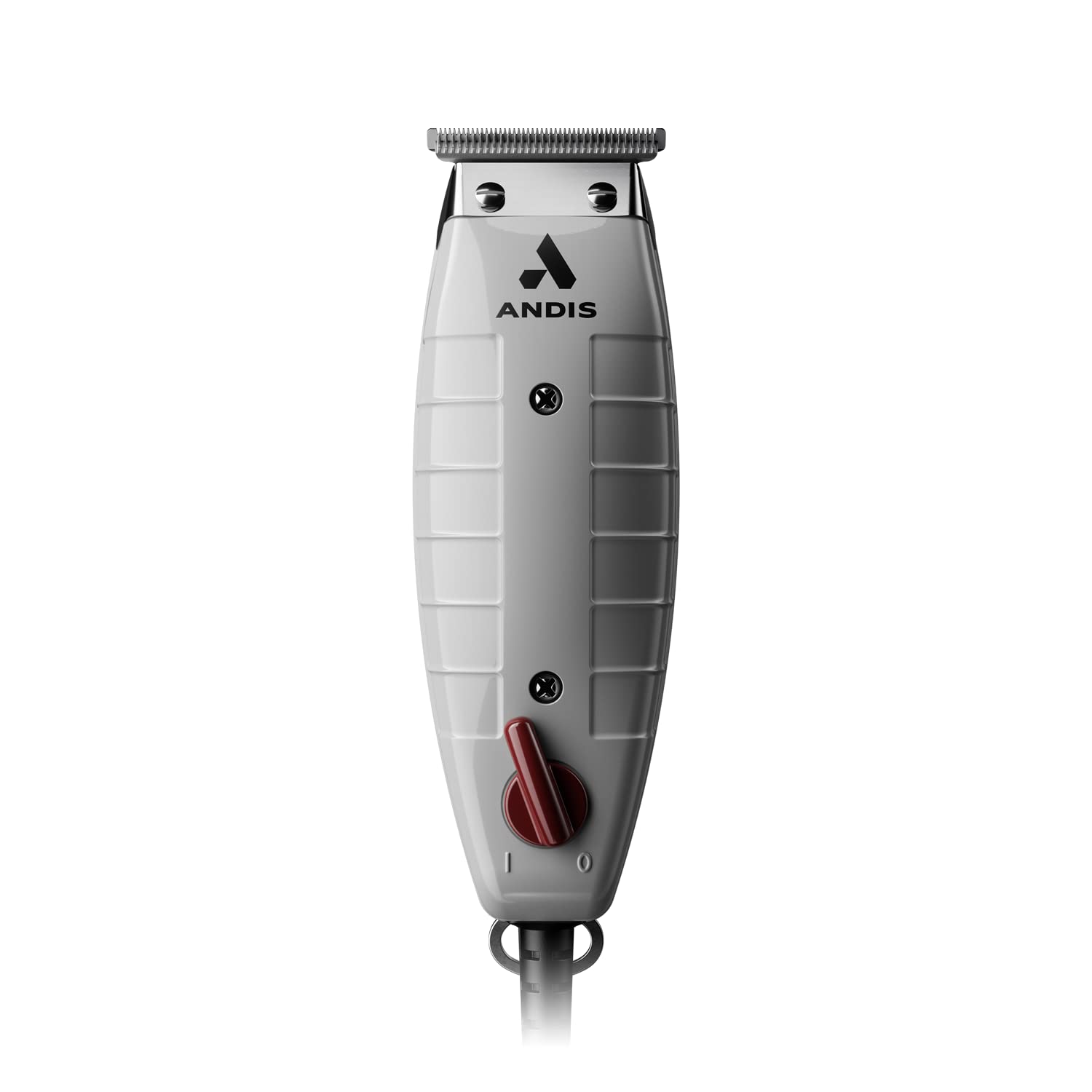 Andis 04780 Professional T-Outliner Beard & Hair Trimmer for Men with Carbon Steel T-Blade Bump Free Technology – Corded Electric Beard Trimmer GTO Grey