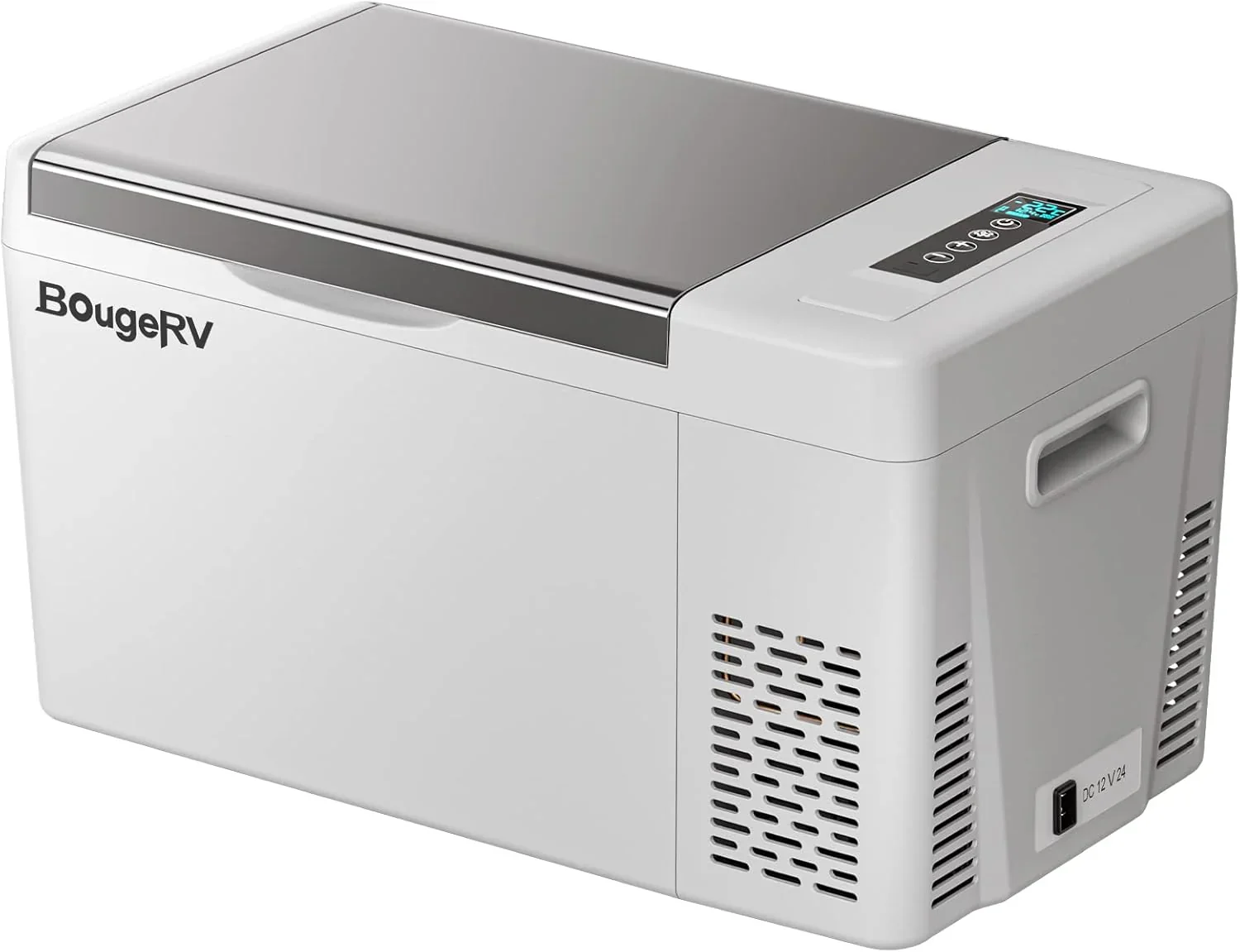 BougeRV 12 Volt Refrigerator 12V Car Fridge 23 Quart Portable Freezer Compressor Cooler 12/24V DC 110~240 Volt AC for Truck Van RV Camper SUV Travel Camping Road Trips Tailgating -7℉~50℉