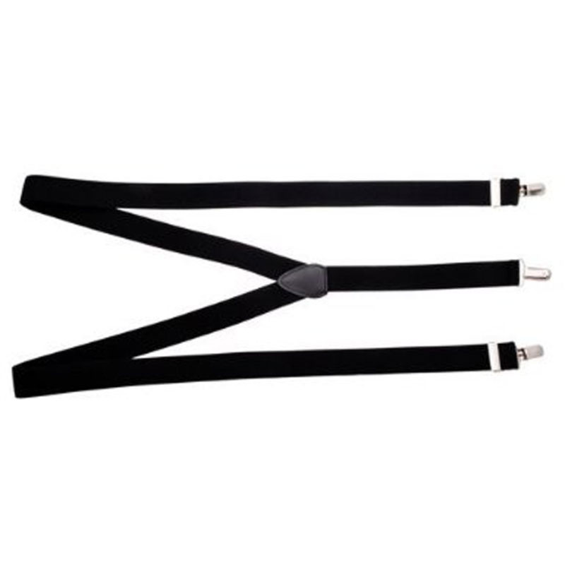 Black  Skinny Suspenders | Skinny Suspenders Bulk | 12PK WS1280D