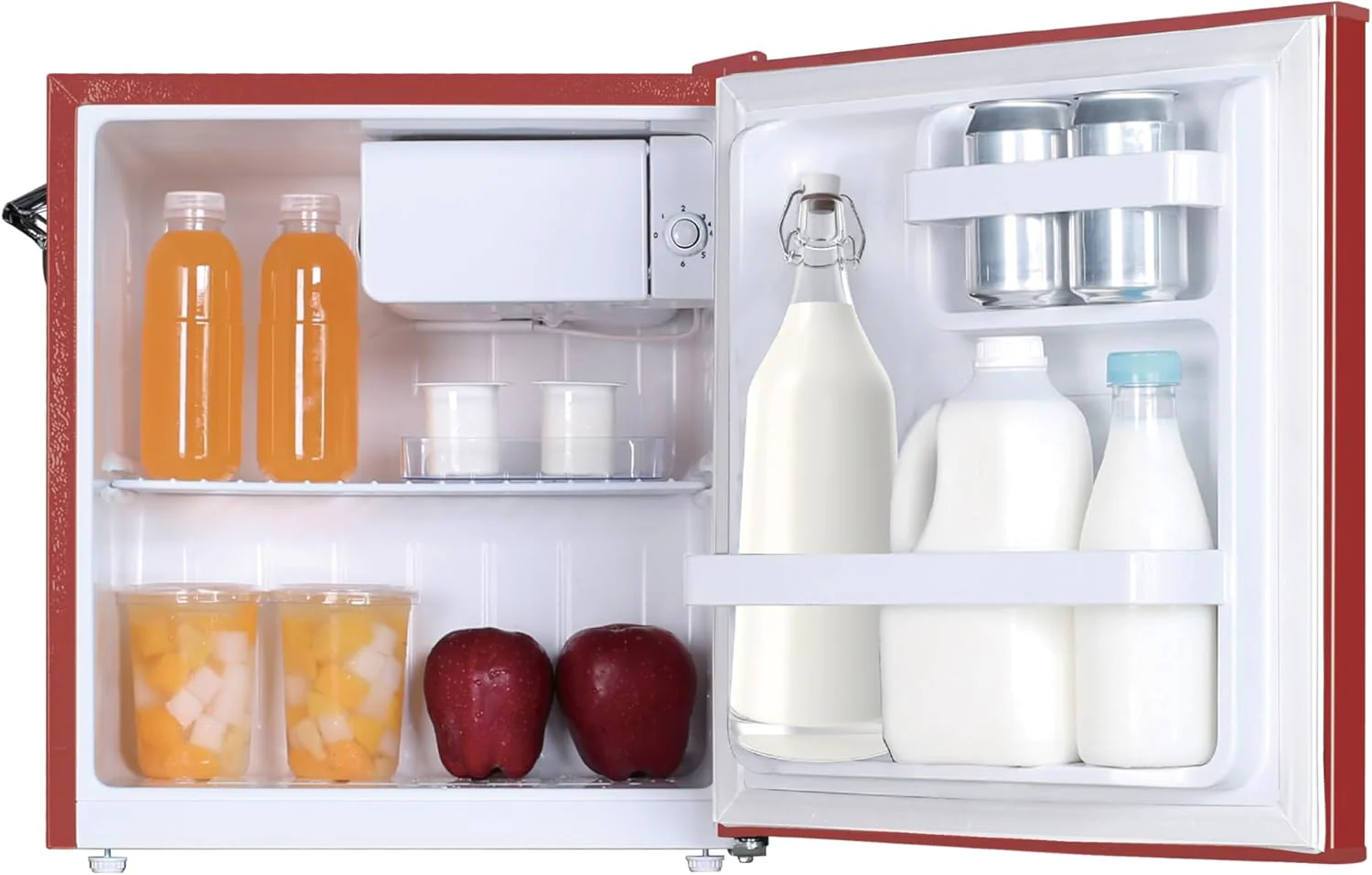 Frigidaire EFR176 Retro Compact Fridge with Chiller Mini Refrigerator with Built-in Bottle Opener for Office, Bedroom, Dorm Room or Cabin, 1.6 cu ft 16