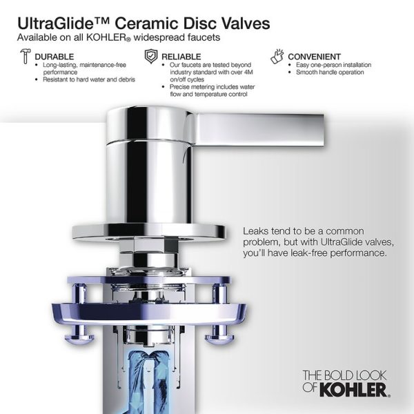 13491-4-CP Kelston Widespread Bathroom Faucet with Drain Assembly