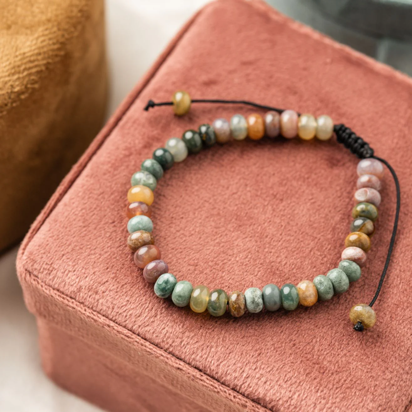 Balans Armband - India Agaat - Verstelbaar - Kalmte