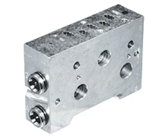 Norgren V70426-65F, Modular sub-bases and end plates for V44/V45 Mini ISO valves