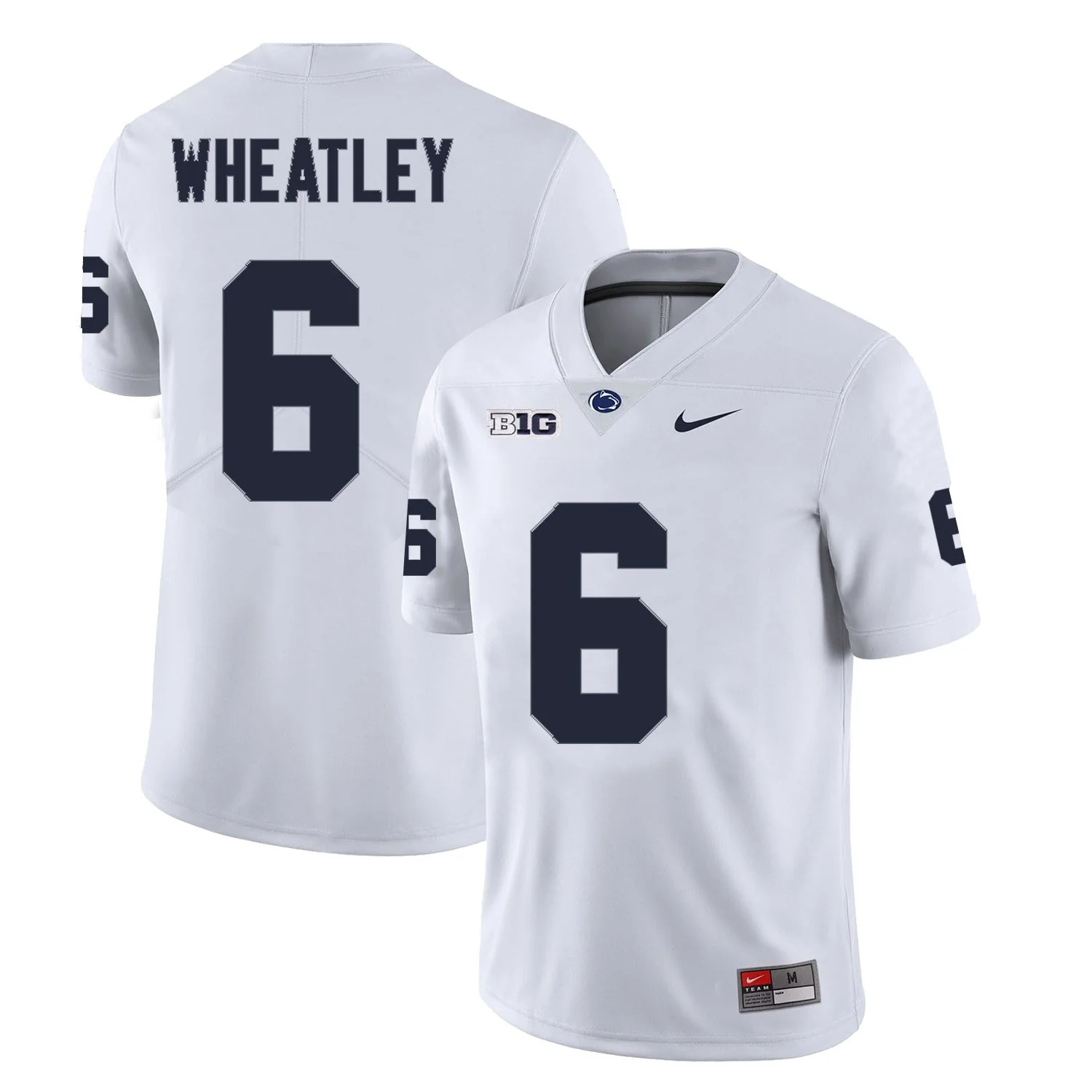 Men��s Penn State #6 Zakee Wheatley Football Jersey