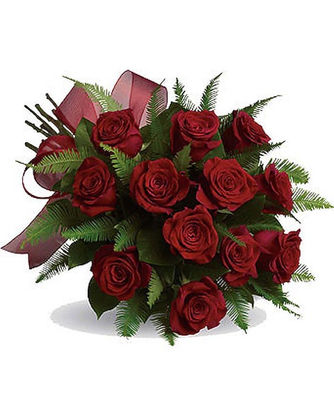 1 DZ Hand Tied Red Roses