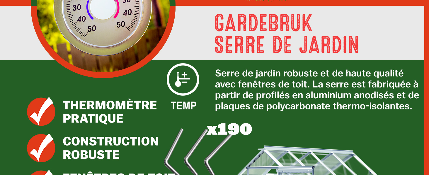 serre de jardin lucarne de toit fenêtre porte coulissante serre aluminium 7m2 serre polycarbonate