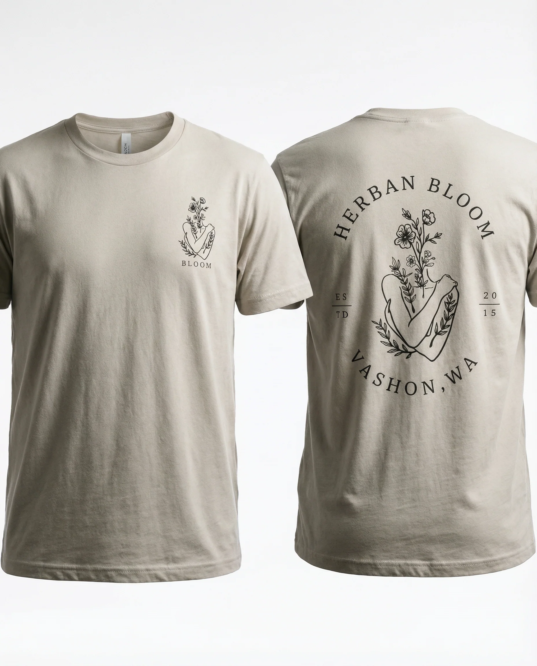 Herban Bloom Bloom Tee | Faded Bone