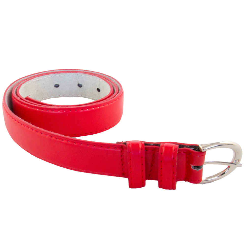 16 PACK Red 1 Inch Skinny Belts Large Size