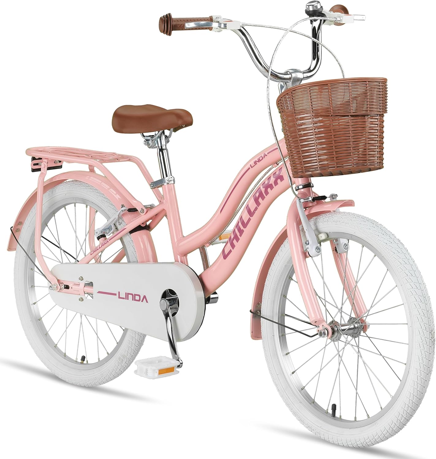 Chillaxx Bici Linda Premium per bambini City Bike da 20 pollici, per ragazze, ragazzi, olandese City Bike per bambini, adatta per 6,7, 8, 9, 10, 11 anni