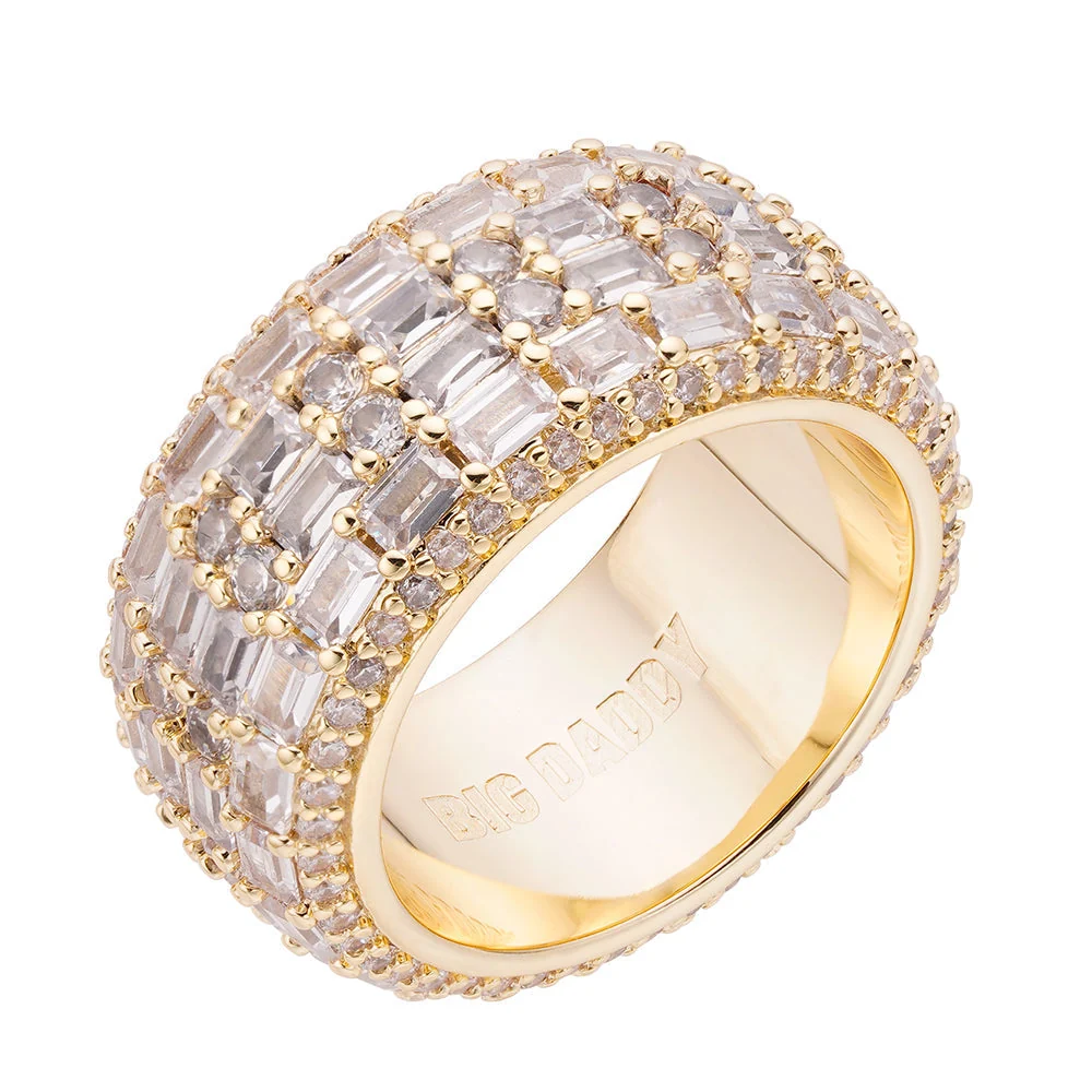 Big Daddy Nomad Baguette Iced Out Diamond Ring