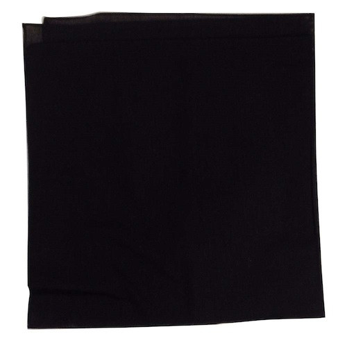Solid Black Bandanna 22