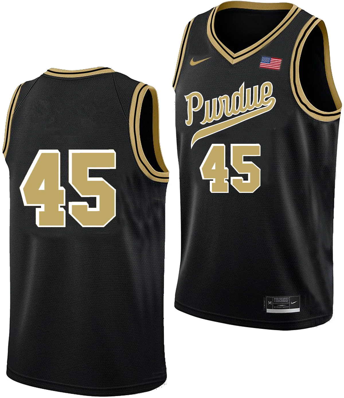 Men's #45 Oscar Cluff Purdue Boilermakers College Basketball Jersey