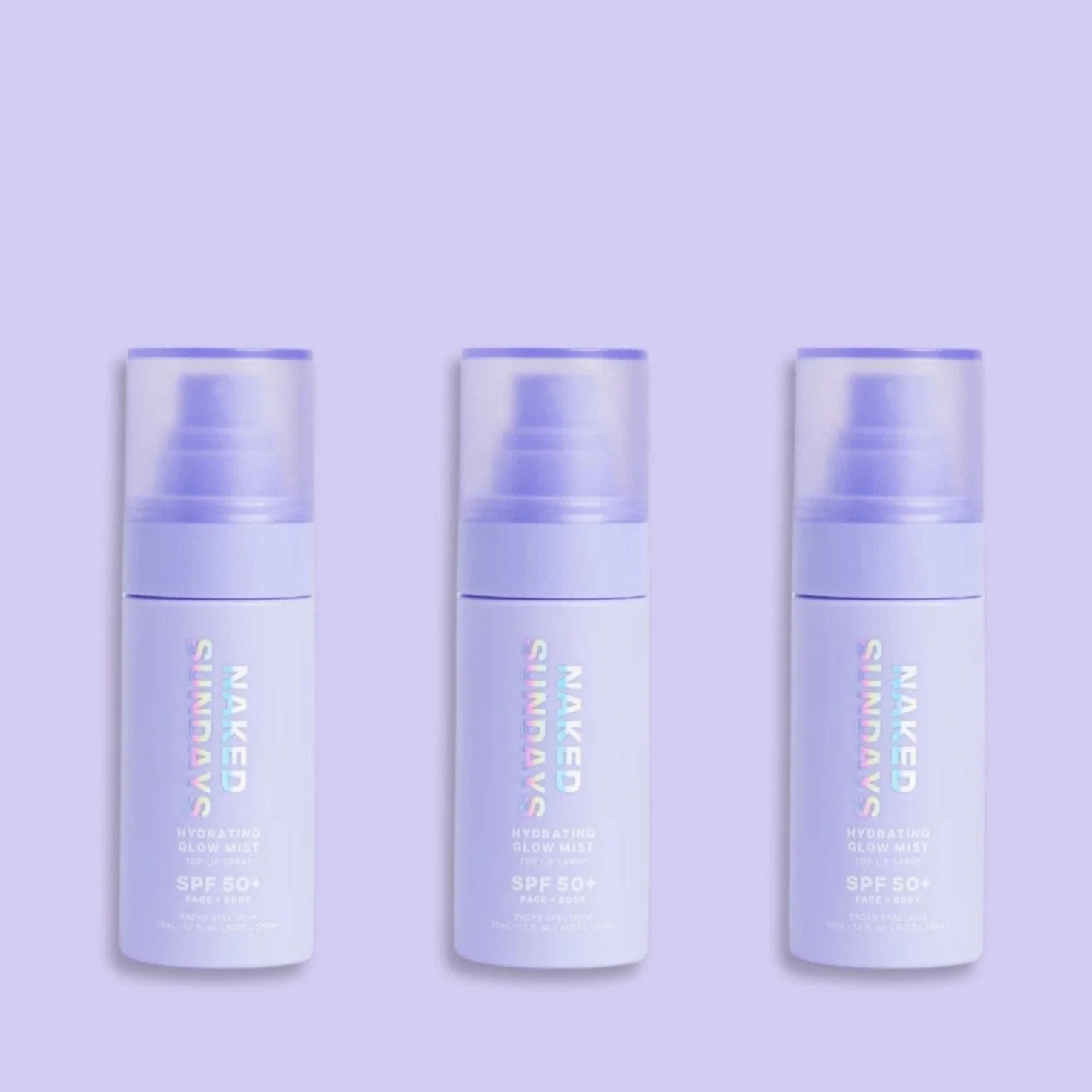 Travel Size Trio Variant - SPF50+ Glow Face Mist Top Up Spray