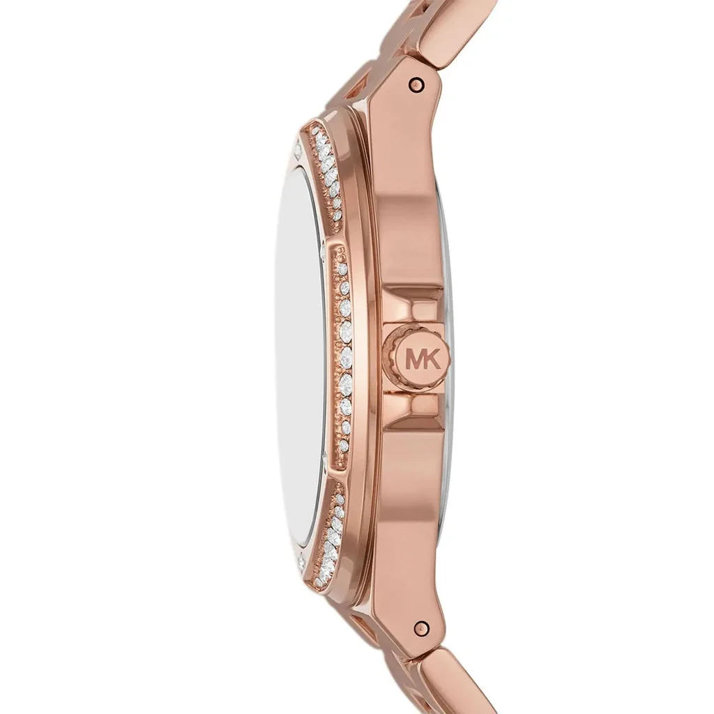 Michael Kors Lennox Three Hand Rose Gold-Tone Women's Watch - MK1063