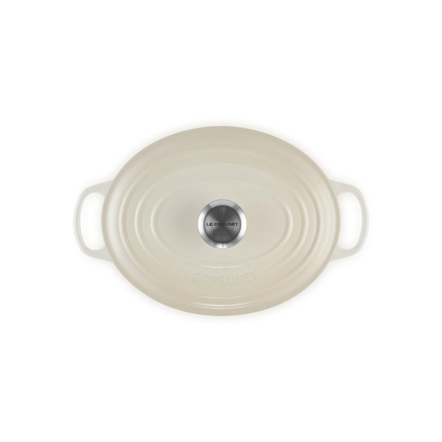 Le Creuset Pfanne Signature Bräter Oval  27 cm Meringue