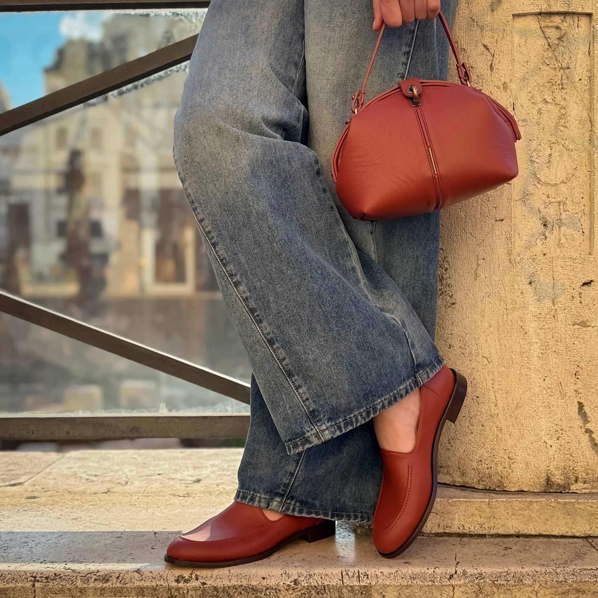 Mocassino Cosima mousse cuoio inglese