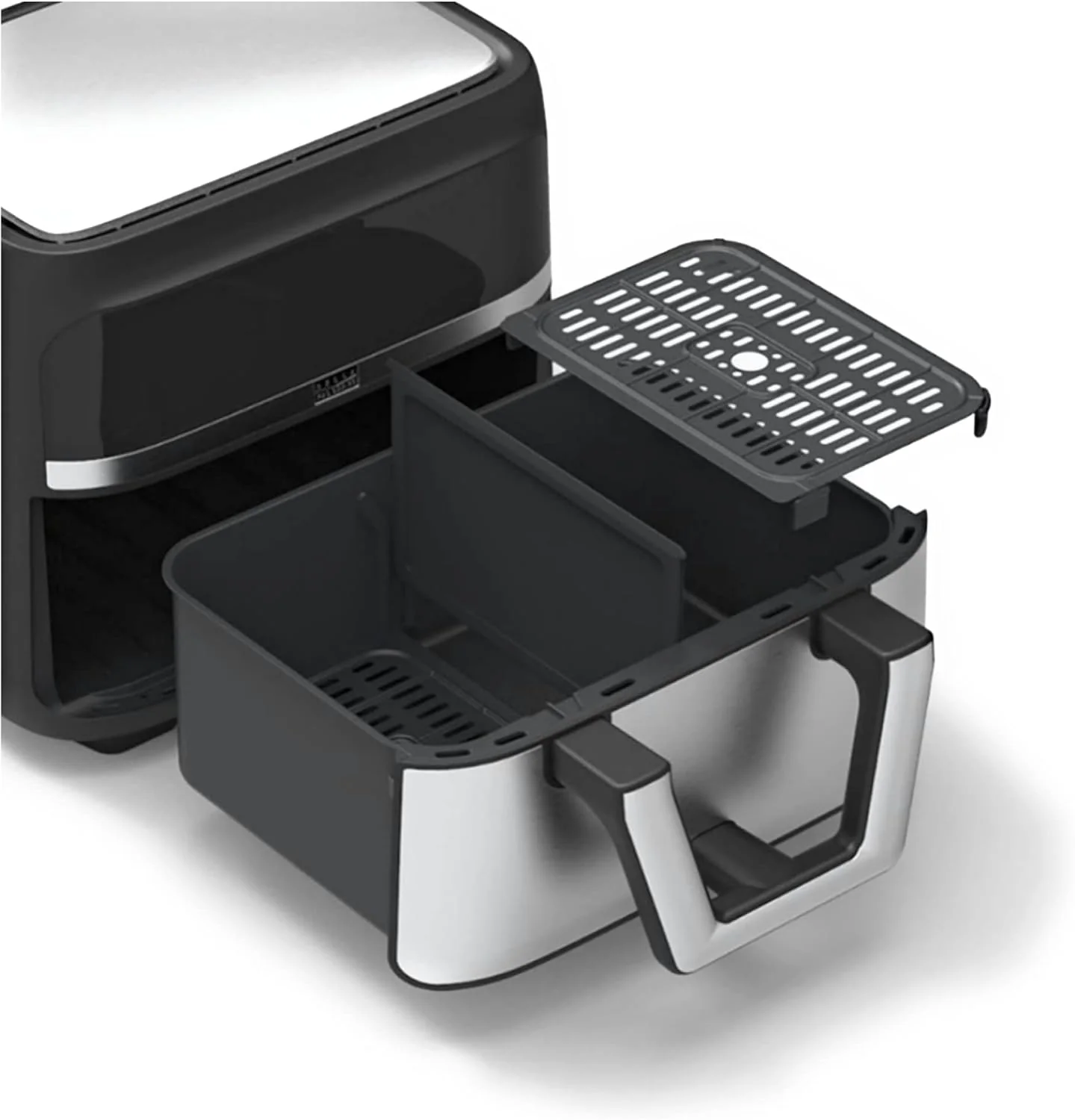 Bella Pro Series - 9-qt. Digital Air Fryer with Dual Flex Basket - Stainless Steel