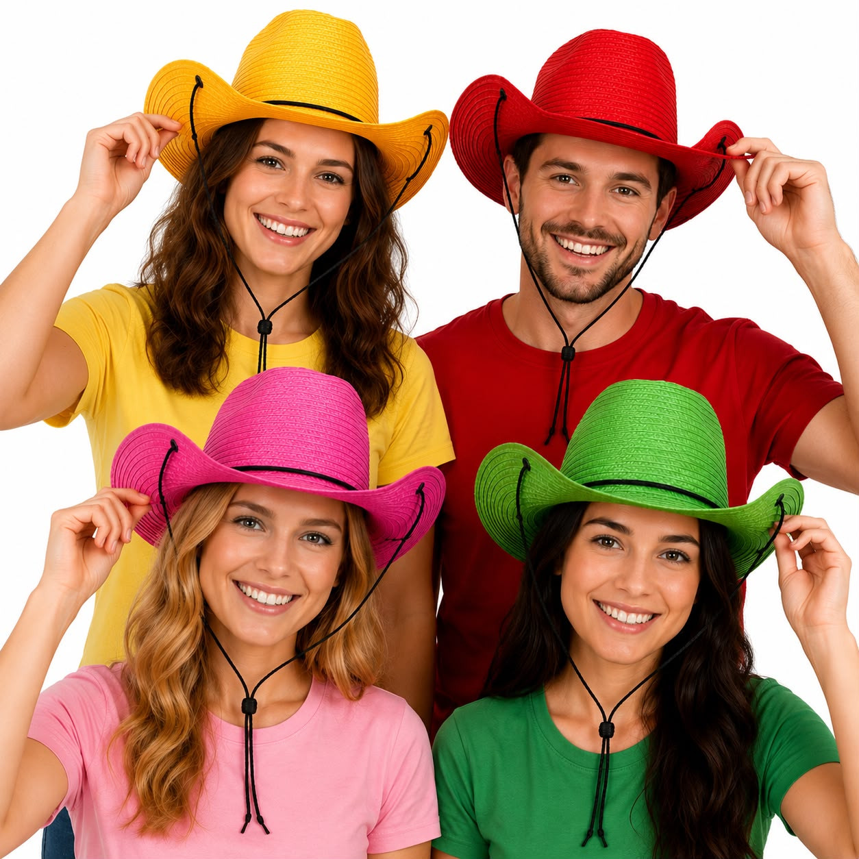 Cowgirl Hats Bulk |  Cowgirl Hats Wholesale | Cowboy Hats Bulk Adult Size 12 PACK WS1482D