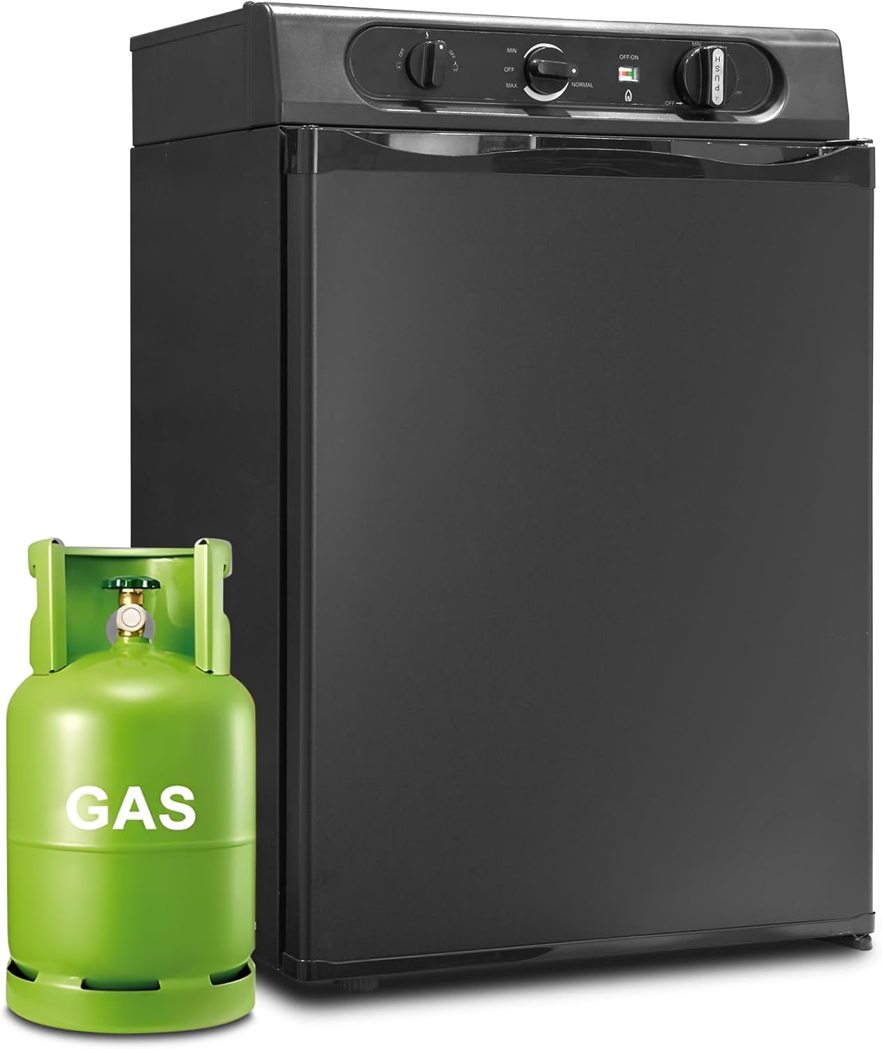 SMETA 60 L 12 V 220 V Gas Fridge Trivale, Small Fridge for Van Camper, Caravan, Mini Fridge for Van, RV, Truck, Yacht, Silent