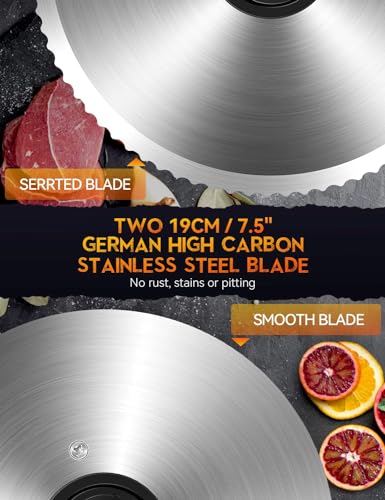 200 Watt Affettatrice elettrica da in acciaio inox, per Uso Domestico con 2 Pezzi Lame in Acciaio Inox da 7,5'', Taglia Salumi Elettrico, ad Alto Spessore per Carne, Formaggio, Pane : Amazon.it: Casa e cucina