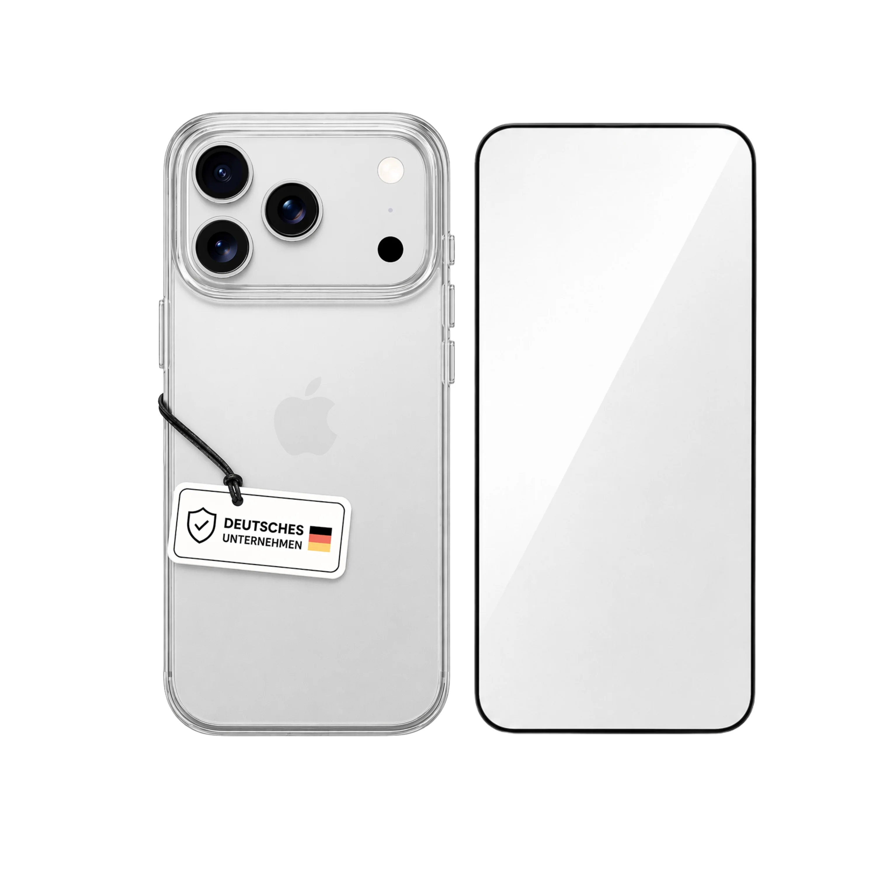 Transparente H��lle f��r iPhone mit Displayschutz