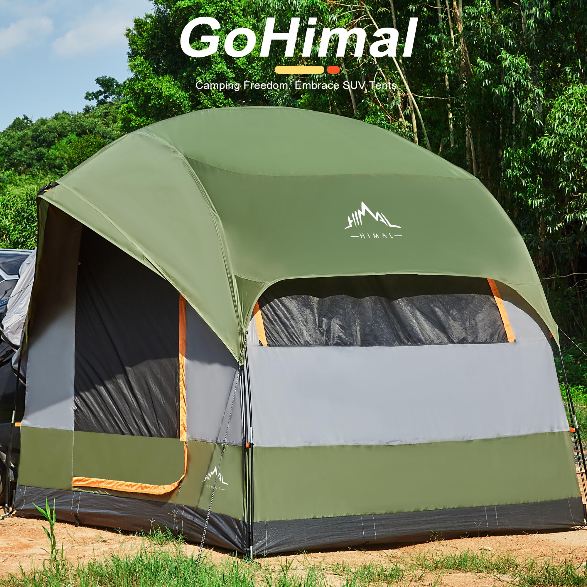 GoHimal Waterproof SUV Tent for Camping, 8FT L x 8FT W x 7.2FT H