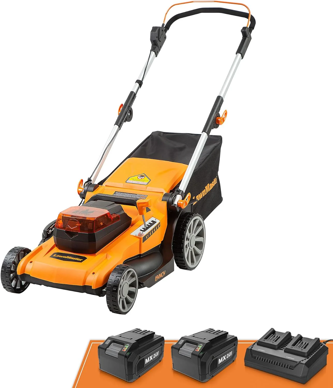 LawnMaster MEB1216K Electric Lawn Mower 16-Inch 12AMP