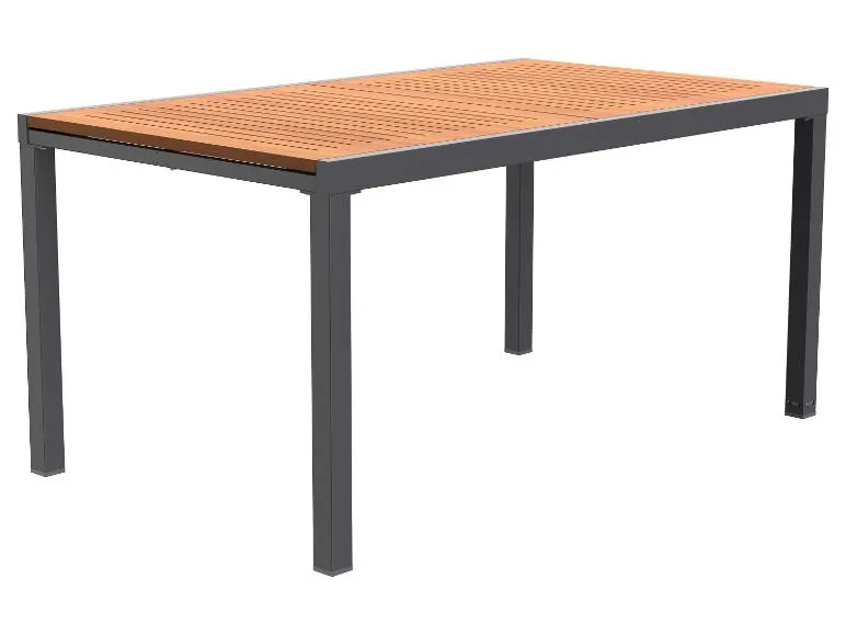 Aluminium tuintafel ?Valencia?, uitschuifbaar, bruin