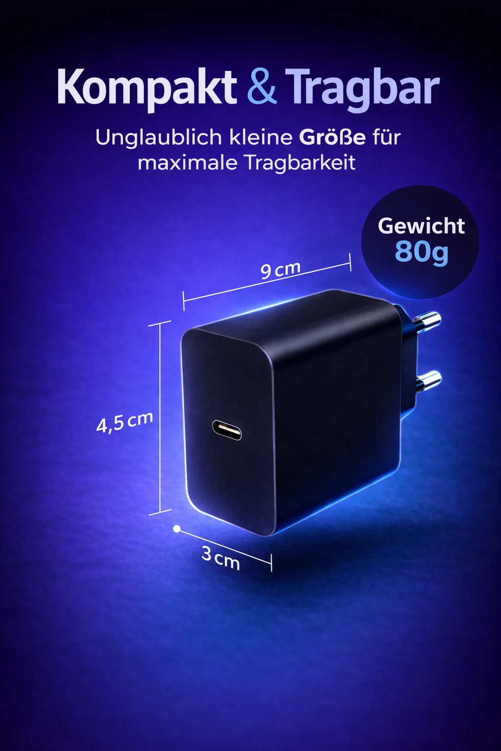 25W USB-C Ladegerät mit Kabel �?Netzteil, Adapter & Schnellladestecker für iPhone & Samsung