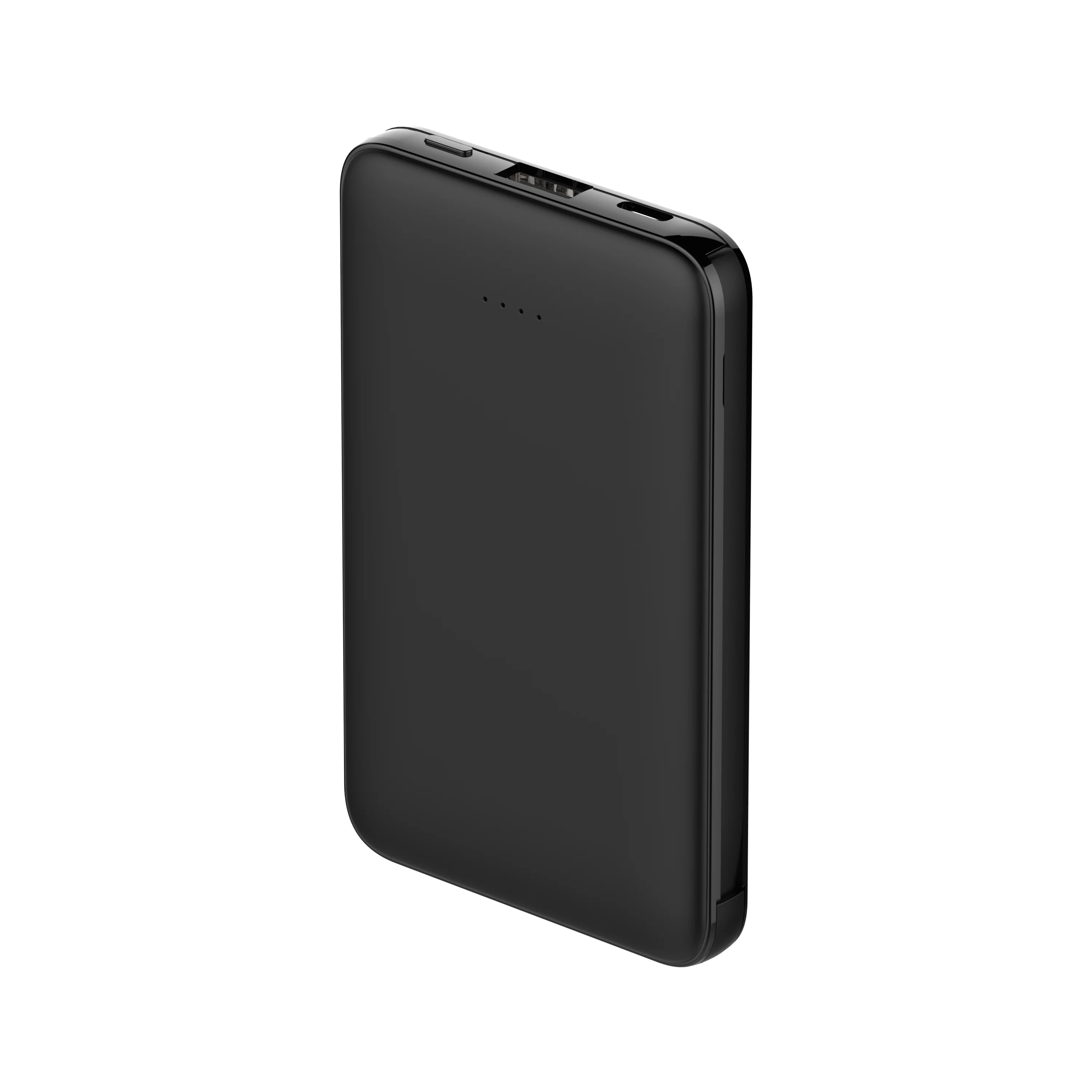Powerbank mit integriertem USB-C & Lightning Kabel  5000 mAh �C Zusatzakku mit USB-A/USB-C Anschluss