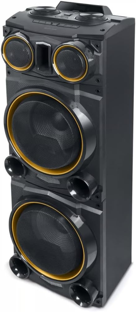 Altavoz Maleta Muse M-1988 DJ Party Box Color Negro, 800W