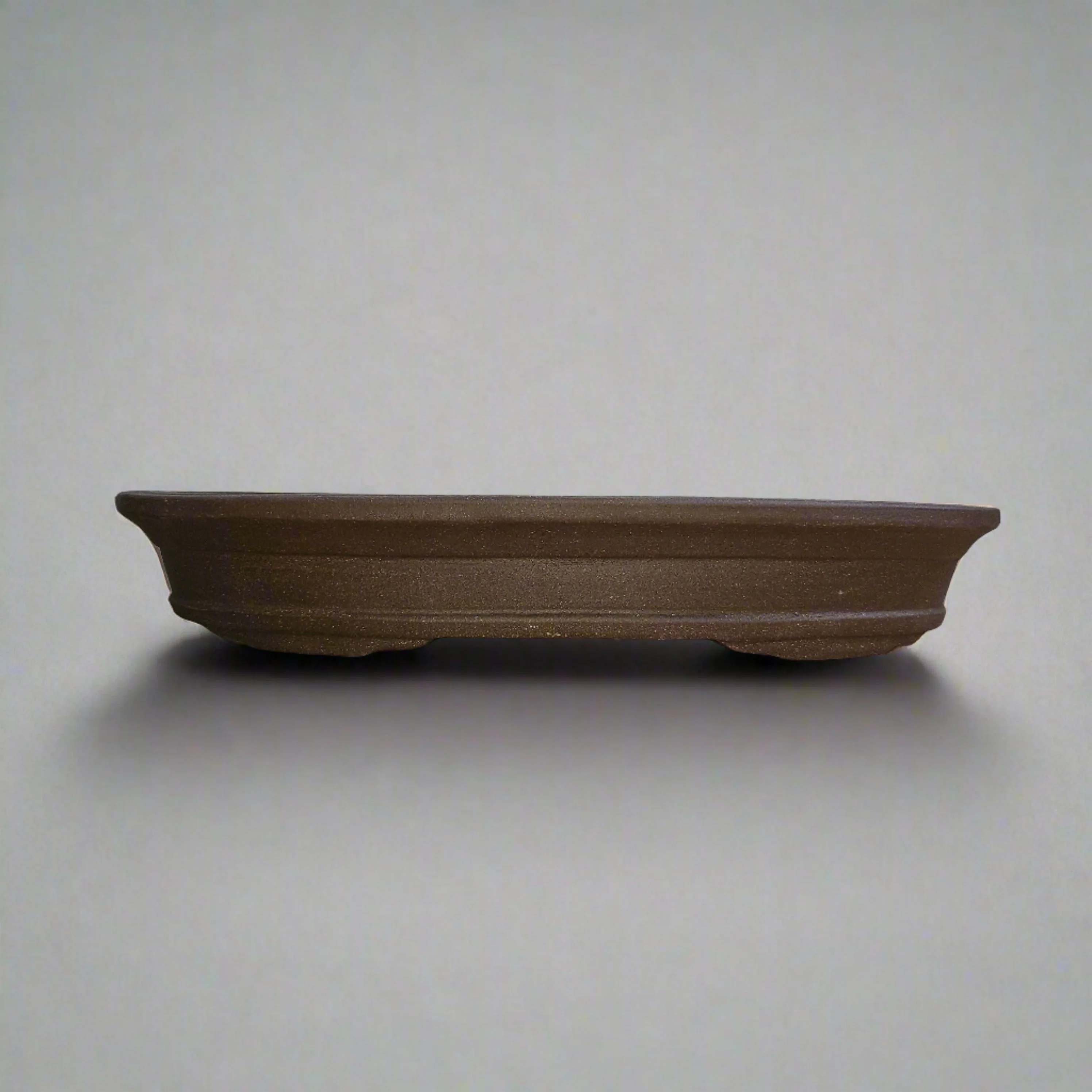33cm Unglazed Bonsai Pot | Oval | 33cm x 23cm x 5cm | Brown