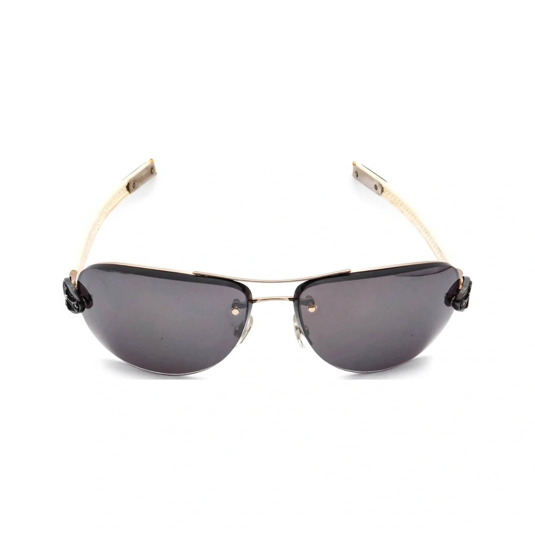 Chrome Hearts Ivory Leather RX Sunglasses