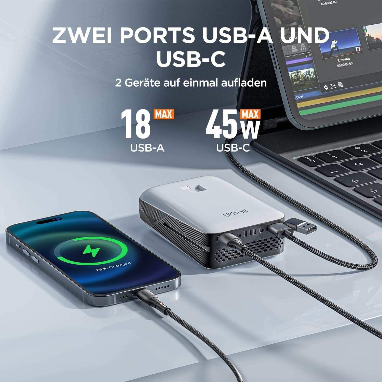2025 Cortacésped inalámbrico U20 20V 33 cm brushless | Incluye 2 baterías SE de 4,0 Ah | Corte fácil hasta 400 m²