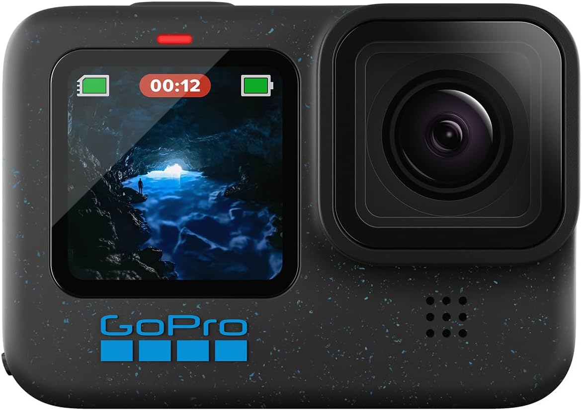 GoPro HERO12 Black - Cámara de acción a Prueba de Agua con Video 5.3K60 Ultra HD, Fotos de 27MP, HDR, Sensor de Imagen de 1/1.9